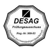 DESAG Prüfsiegel
